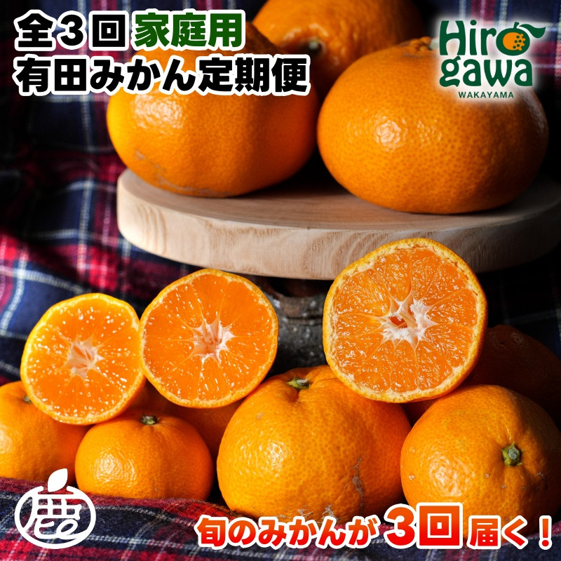 
            【容量選べる】家庭用 有田 みかん 定期便 【3回】 / 温州みかん 有田みかん 甘い 訳あり 和歌山 有田 1kg ※北海道・沖縄・離島への配送不可
          