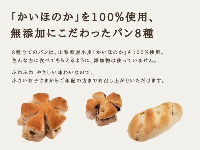 無添加パン8種詰め合わせセット（焼きたて・冷凍パン）源流パン工房 