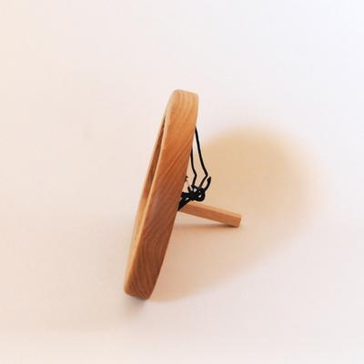 ふるさと納税 下呂市 まるい写真立て 掛け置き兼用・L版サイズ・横置き【クリ材使用】【大鹿野工房】【89-9】 |  | 03