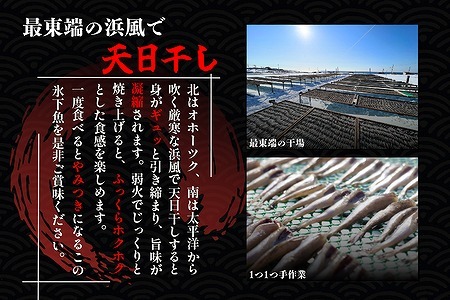 【北海道根室産】生干し氷下魚(こまい)200g×10袋 B-50016