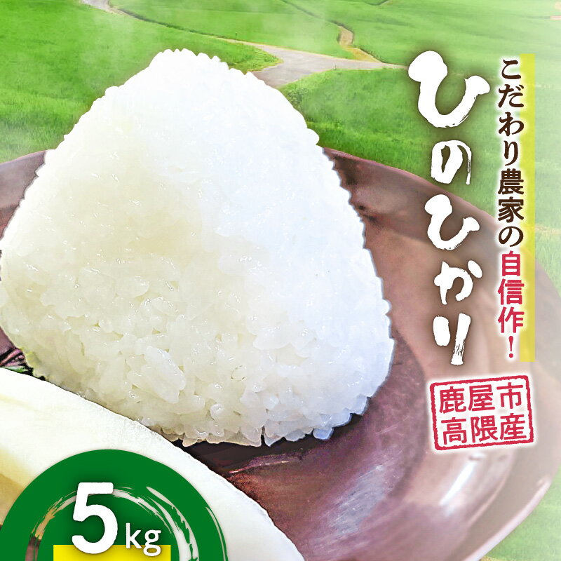 【ふるさと納税】 こだわり農家の自信作 鹿屋市高隈産 ひのひかり 5kg 米 お米 こめ コメ ご飯 鹿屋市 高隈産 主食 高隈米 美味しい おいしい 国産 ハマダ商事 鹿児島 鹿屋市 おすすめ ランキング プレゼント ギフト