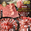 【ふるさと納税】【冷凍】富士湧水ポーク・甲州ワインビーフ熟成肉 しゃぶしゃぶ堪能セット