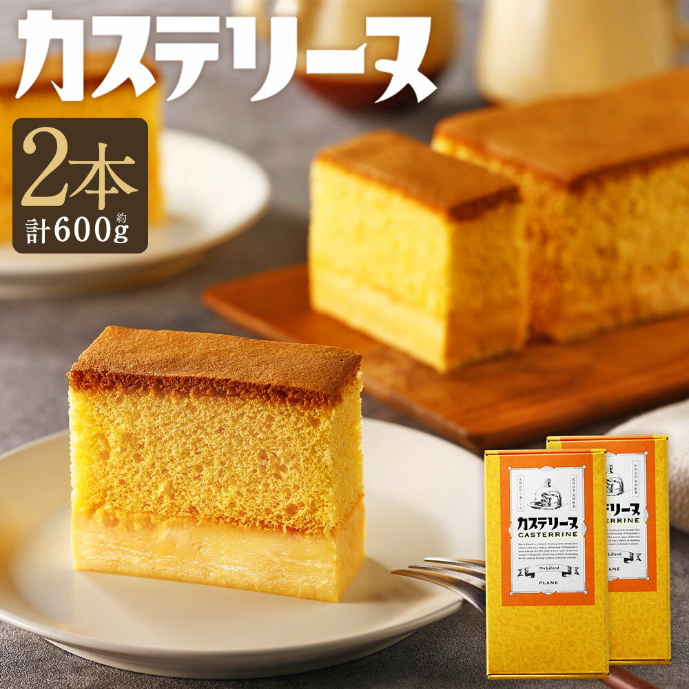【ふるさと納税】長崎カステリーヌ 2個セット 計600g ( 約300g × 2 ) | カステラ かすてら 太陽卵 たまご スイーツ デザート お菓子 和菓子 冷凍 長崎県 長崎市 送料無料