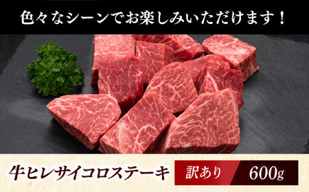 【訳あり】A4〜A5 国産牛ヒレサイコロステーキ 600g 《築上町》【久田精肉店】 博多和牛 牛肉 人気 おすすめ[ABCL178]