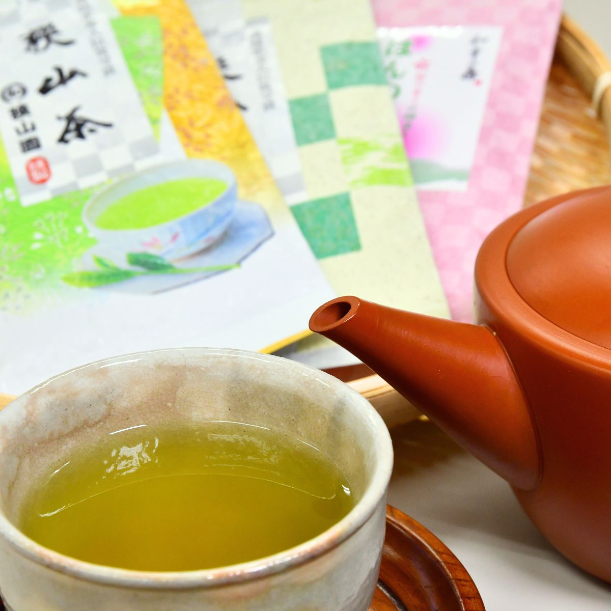 ＜農林水産大臣賞受賞＞ 狭山茶と羊羹の詰め合わせ ギフトセット 和田園 | 埼玉県 所沢市 茶 お茶 日本茶 緑茶 狭山茶 茶葉 羊羹 ようかん 抹茶羊羹 抹茶ようかん 和菓子 濃厚 濃厚抹茶 コク 