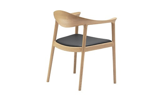 『BRIDGE』アームチェア　木部の色：①ナチュラル