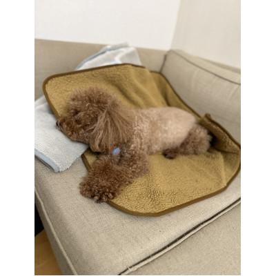 ふるさと納税 上牧町 alberton社赤外線を吸収して発熱するsliva knitわんにゃんブランケット ブリティッシュ |  | 03