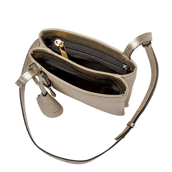 item2481豊岡鞄 Shokolatt ショルダーポーチ 2層式 大 ゴールド