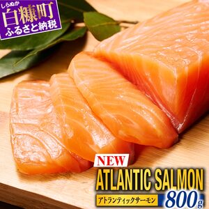 【TOWA SALMON】 アトランティック サーモン 【800g】鮭 サーモン さけ シャケ しゃけ sake カルパッチョ ソテー レアステーキ 人気 高級 大満足 美味しい 贈答 生食用 刺身 お刺身 刺し身 魚介類 海鮮 冷凍 厚切り 薄切り ふるさと納税 北海道 白糠町_T016-1111-2610