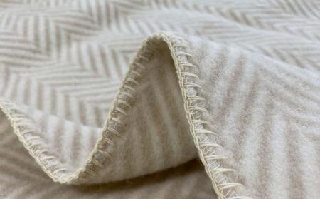 【ベージュ】ウール毛布 （毛羽部分） シングル 140x200cm WOOL-1 BE