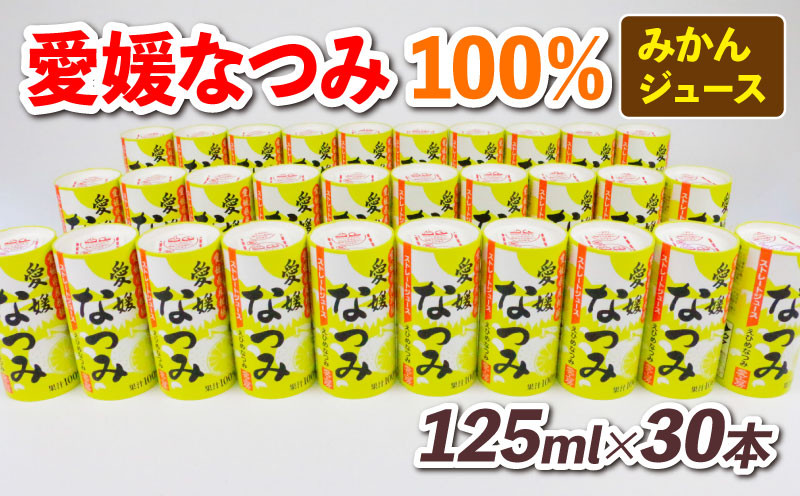 
100％みかんジュース 愛媛 なつみ 125ml ×30本 愛工房 フルーツ ジュース 南津海 希少 人気 初夏のみかん 100％ジュース ストレートジュース みかん mikan 飲料 柑橘 紙パック 長期保存 果物 くだもの 産地直送 国産 愛媛 宇和島 H020-034010
