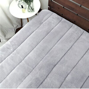 ＜シングルサイズ＞吸湿発熱あったかボリューム敷パッド グレー1枚 HTP-40S-GY