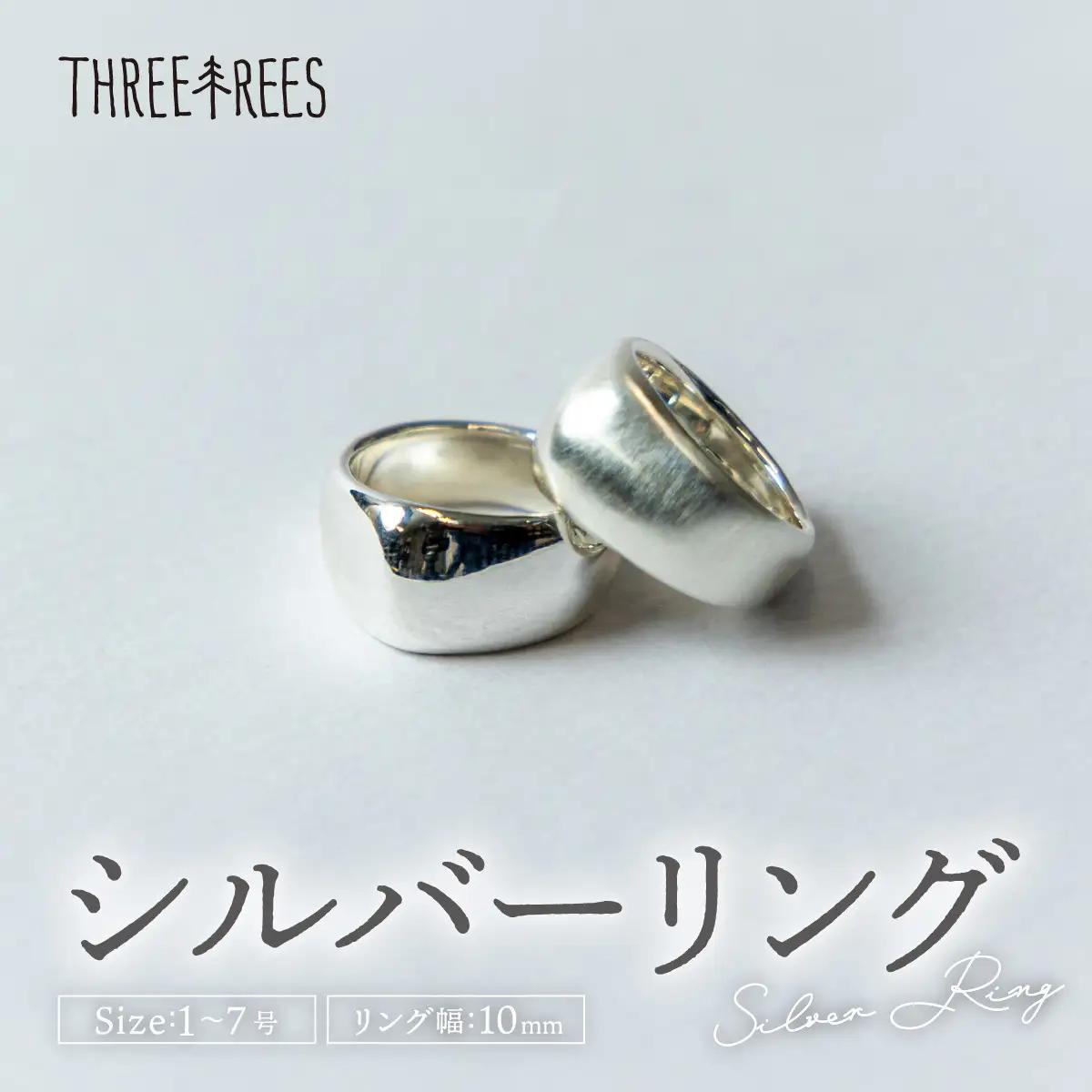 【日常のアクセントに】シルバーリング  LS-07  / 鏡面 / 2号
