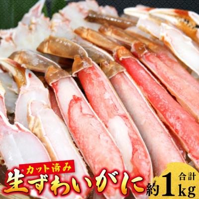 ふるさと納税 日吉津村 生ずわいがに カット済み(計約1kg)