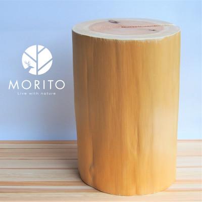 ふるさと納税 名張市 MORITO　森の丸太スツール【杉/磨き丸太仕上げ】[53940514]