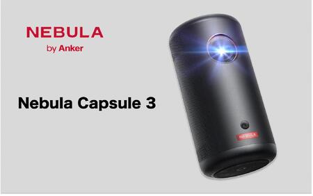 PJ02【 Nebula Capsule 3 】 ネビュラ Google TV搭載モバイルプロジェクター/フルHD / 200ANSIルーメン / 最大120インチ / 8Wスピーカー / 自動障害物回避/垂直・水平自動台形補正/プロジェクター/オートフォーカス調整/プロジェクター/スクリーンフィット/小型/プロジェクター/家庭用プロジェクター