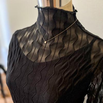 ふるさと納税 大津市 【K10イエローゴールド ラボダイヤモンドネックレス】0.093ct 豪華で上品なメレダイヤが美しい |  | 01
