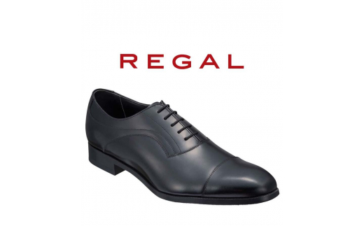 紳士ビジネスシューズリーガルREGAL 21ALBCM 24.0cm ストレートチップ ブラック〈盛岡市産モデル〉