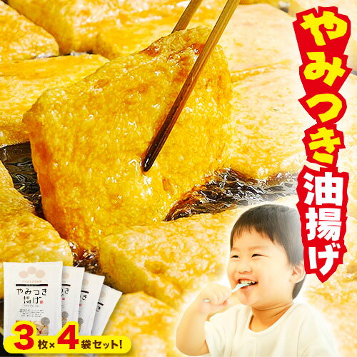 【ふるさと納税】やみつき油揚げ 3枚 × 4セット ミナミ産業株式会社《30日以内に出荷予定(土日祝除く)》三重県 東員町 油揚げ 健康 環境 東員町産大豆 北海道産大豆 東員町認定特産品 特産品 お子様 安心 安全 おつまみ きつねうどん いなりずし