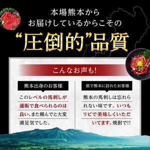 【熊本肥育】熊本馬刺しの真骨頂「大トロ」と定番セット詰め合わせ