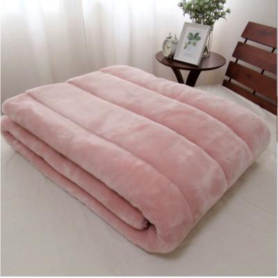 ふるさと納税 和泉市 【ダブル】贅沢ムートンタッチファーボリューム敷パッド 　ピンク　SRFP-75W-PI |  | 03