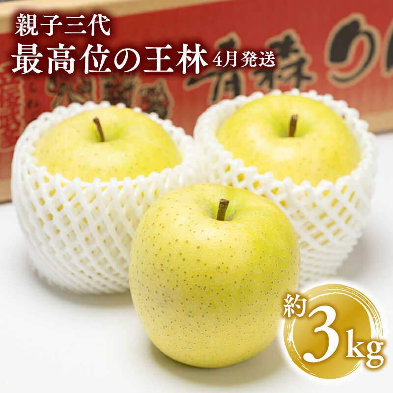 【ふるさと納税】4月より発送! 親子三代最高位の王林 約3kg 【青森県 平川市 釈迦のりんご園】王林 全国ふじコンテスト最高賞受賞 青森りんご 平川市広船産 家庭用 リンゴ りんご リンゴ 林檎 フルーツ 果物 平川市 青森 レビューキャンペーン
