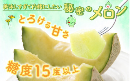 【令和8年産　先行予約】若猪野アールスメロン 1.7kg 以上 2玉 箱入り ※2026年8月下旬より順次発送 [A-011014]