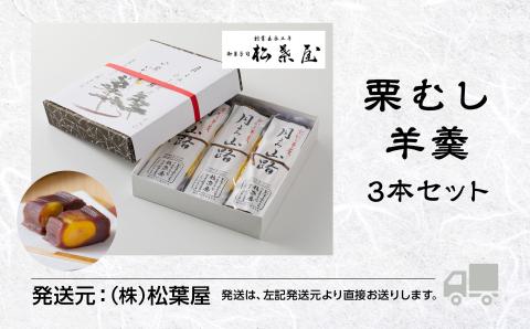 【全国から注文殺到】月よみ山路栗むし羊羹３本セット