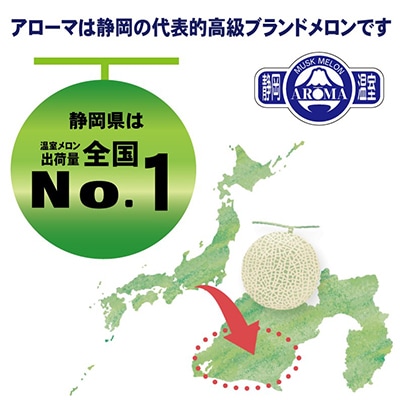 【毎月定期便】アローマメロン(白等級) 1玉 全6回【配送不可地域：離島・北海道・沖縄県】