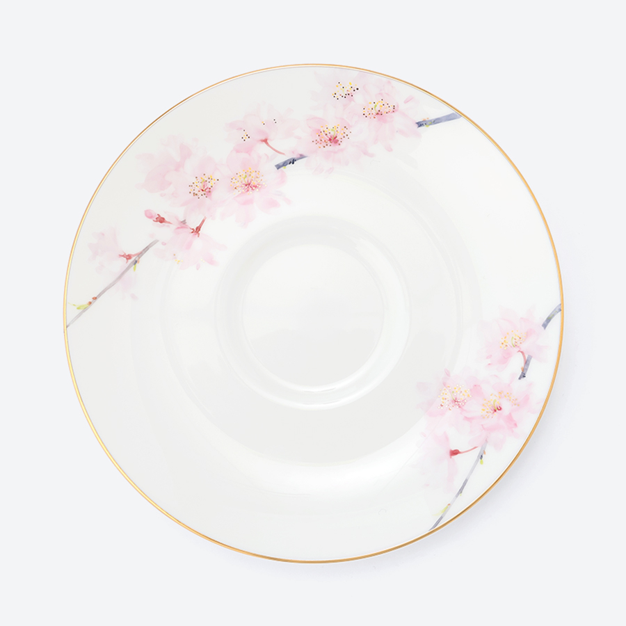 ＜NARUMI＞ティー碗皿（枝垂桜）