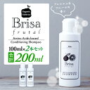 【ふるさと納税】ブリッサフルータル シャンプー ノンシリコン 100mL×2本 アミノ酸 無添加 オールインワン リンス不要 リンスインシャンプー ふるさと 納税 千葉県 長生村