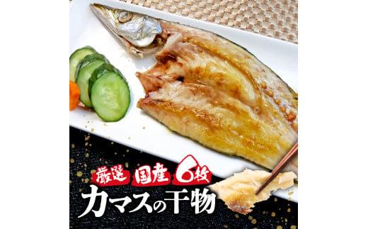 国産 厳選 冬 カマス６枚 干物 脂 旨味 凝縮 真空 パック 食べやすい ご飯 おかず 冷凍 小分け 個包装