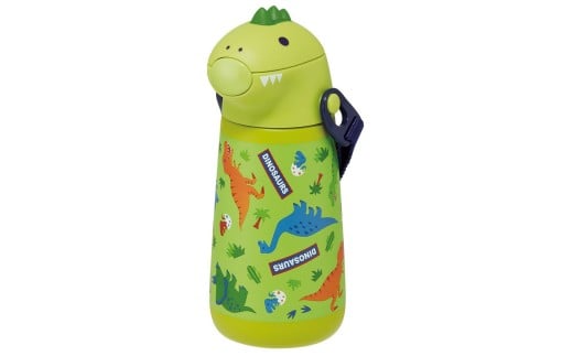 ダイカットストローステンレスボトル 370ml ディノサウルス スケーター〈skater〉 ディノサウルス 恐竜 ダイナソー 水筒 ステンレスボトル 奈良県 奈良市 なら 9-111