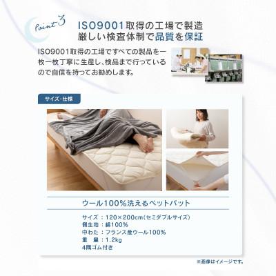 ふるさと納税 高松市 香川県高松市で製造　洗えるウール100%ベットパットSW |  | 02