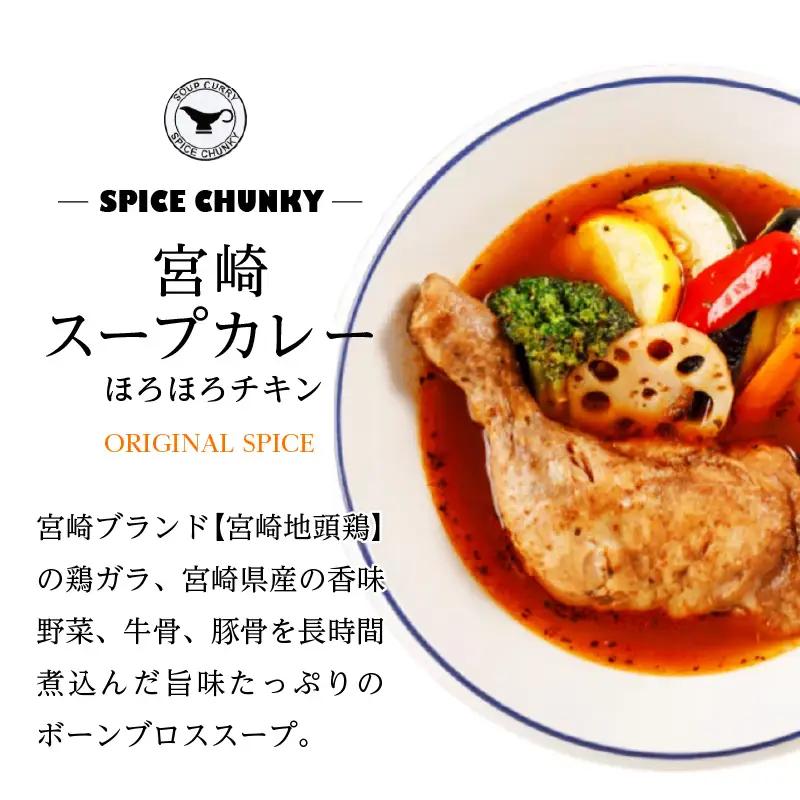 宮崎スープカレーセット(スープカレーほろほろチキン真空冷凍パック、スパイスソルト) スープ カレー スパイスソルト 冷凍