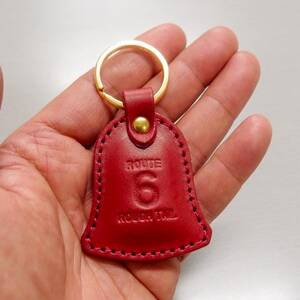 Roughtail leather works【ガーディアンベル レザーキーホルダー】レッド【1482949】