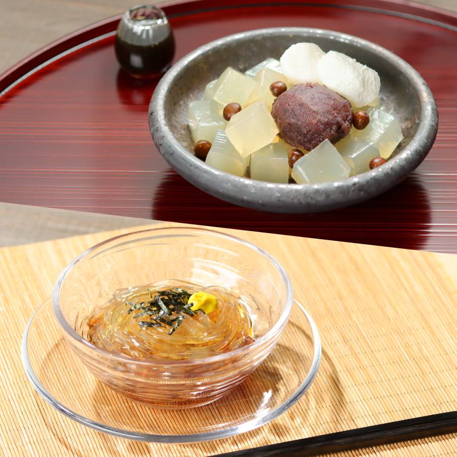 ＜寒天工房　讃岐屋＞あんみつところてんセット小倉餡