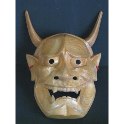 ふるさと納税 高山市 飛騨一位一刀彫　9号般若面 g112