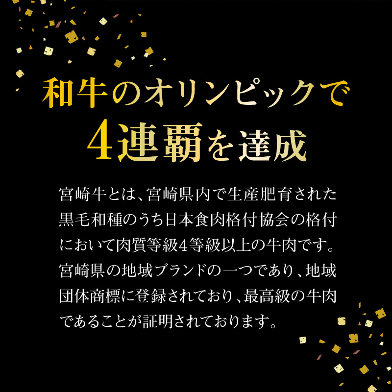 宮崎牛サーロインステーキ 2枚 (1パック 400g)　A561