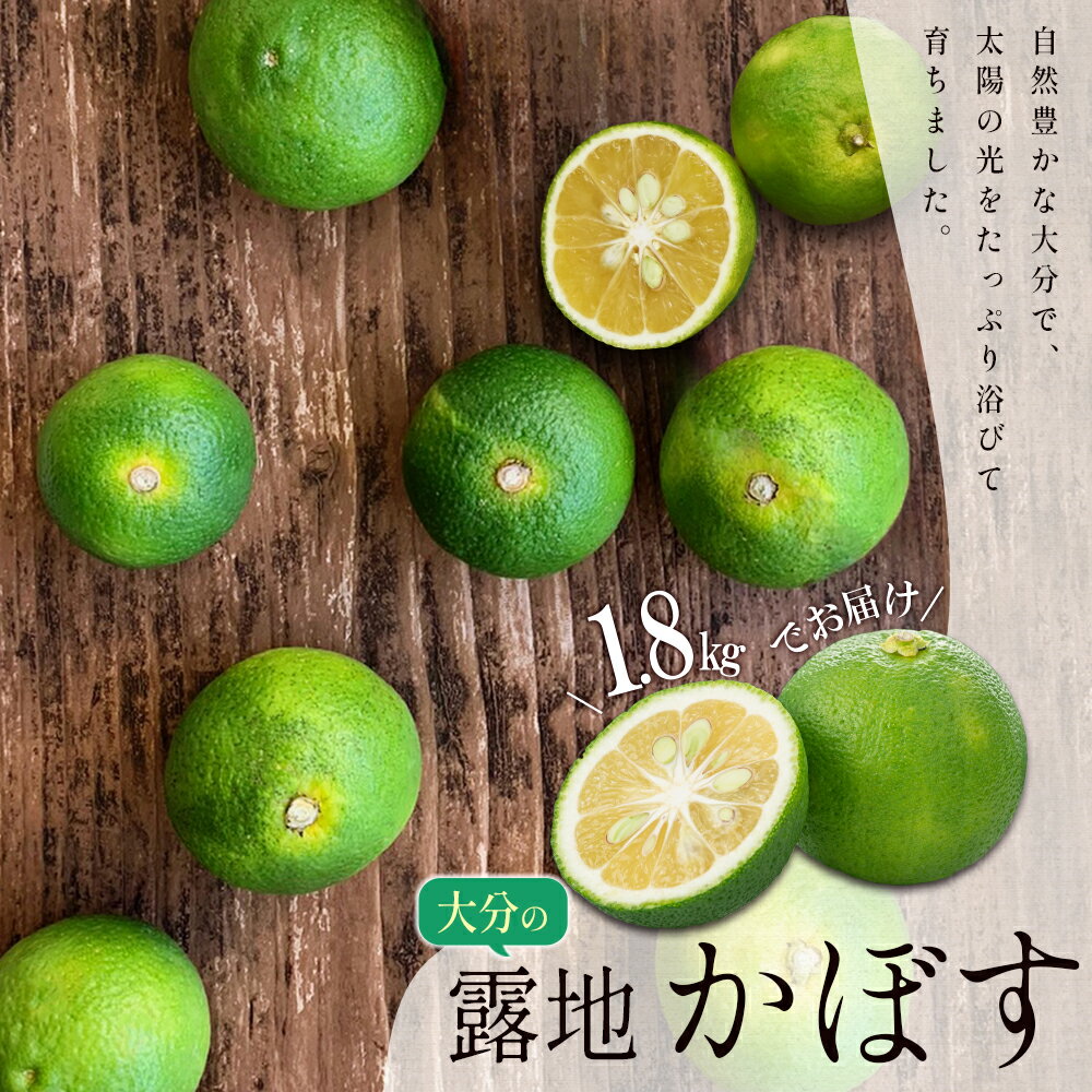 【ふるさと納税】 大分 露地 かぼす 約1. 8kg 国産 大分県産 送料無料 カボス かぼす 柑橘 果物 クエン酸 カリウム ビタミンC J2