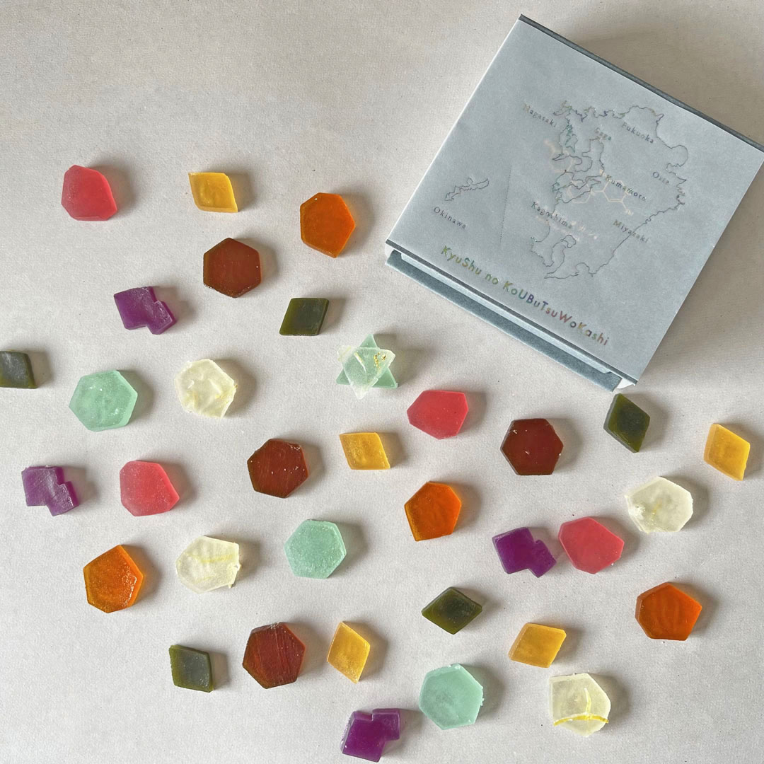 こうぶつヲカシ（琥珀糖）2種セットB（こうぶつのカケラ100g、九州のこうぶつヲカシ100g）福岡市