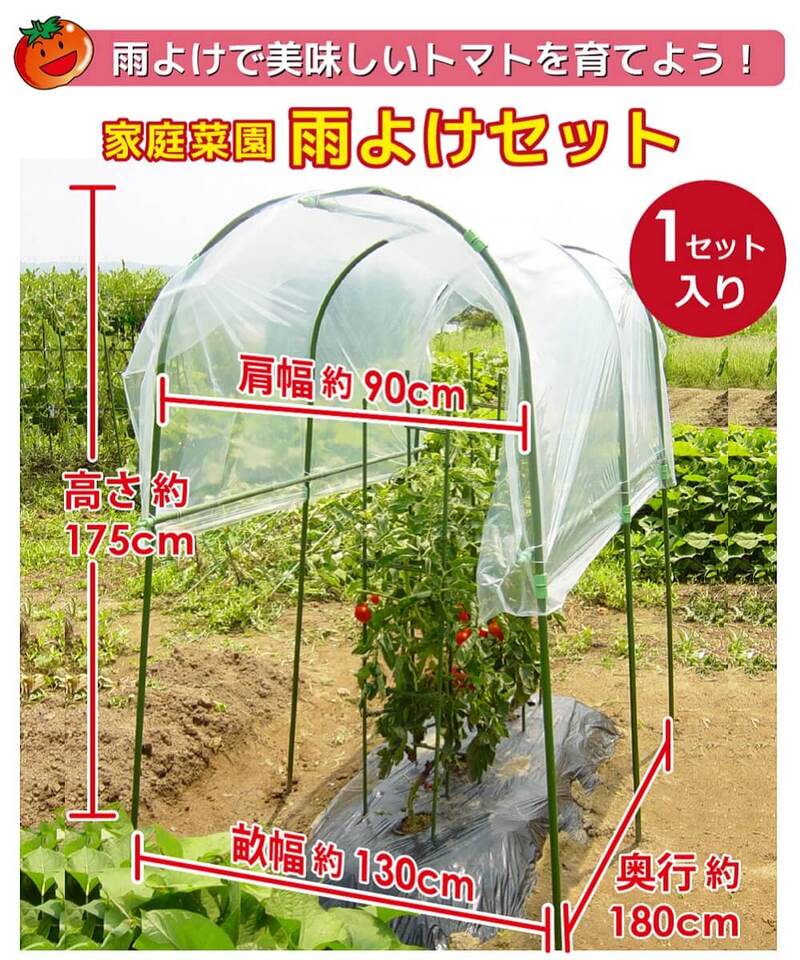 【ふるさと納税】daim 家庭菜園 雨よけセット トマトやナスの雨よけに！【雨除けシート 雨よけ 雨除け シート 透明シート 家庭菜園用 ビニールハウス 家庭用 小型 ビニール トマト 園芸 家庭菜園 パイプ 農業資材 野菜栽培 防虫】