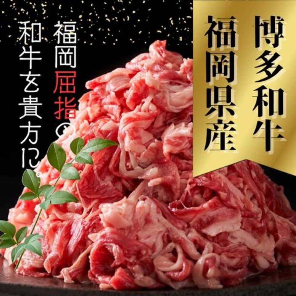 【ふるさと納税】【訳あり】【A4〜A5ランク】博多和牛 切り落とし 1.0kg（250g×4個） 広川町 / 株式会社木村食品[AFCG052]