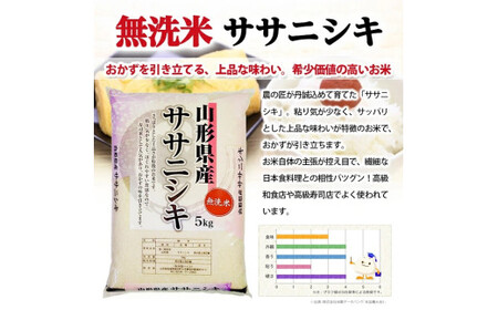 【定期便】無洗米ササニシキ10kg×3ヶ月連続（5月～7月）[1387T05]