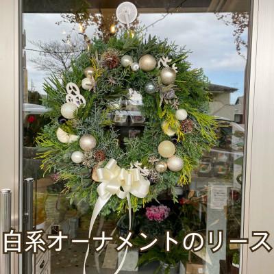 ふるさと納税 水戸市 ナチュラルリース【本場ドイツ手作り】【直径】25cm程度 ホワイト系お任せ 玄関 北欧 |  | 01