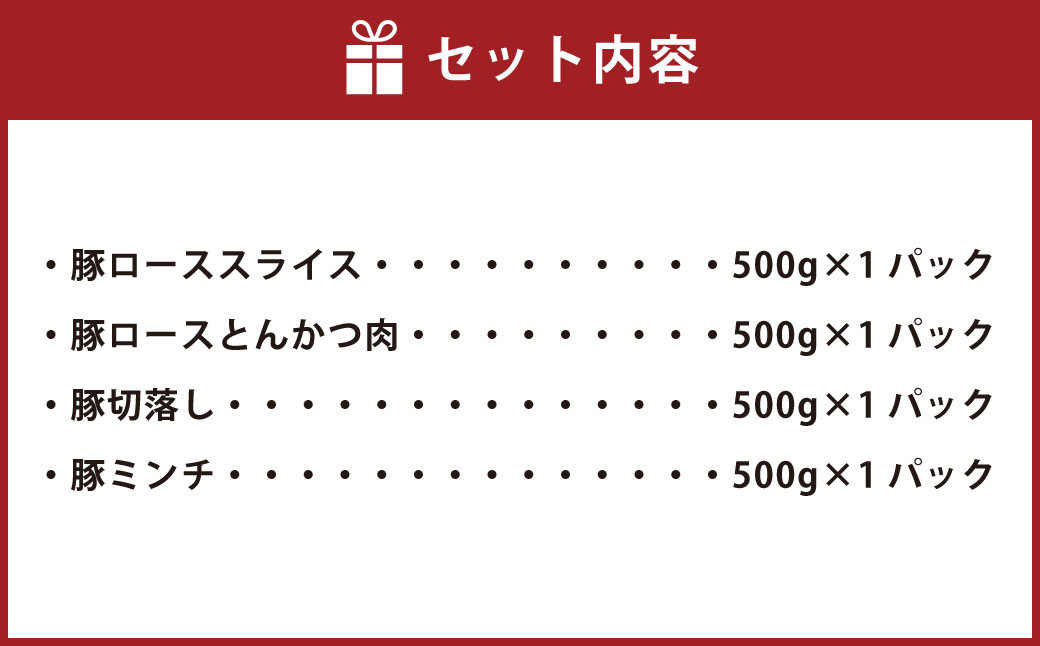 ＜宮崎県産豚バラエティーセット合計2.0kg＞