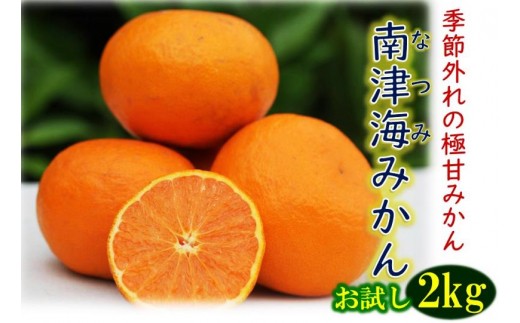 
                  貴重な極甘みかん「南津海（なつみ）」約2kg_1507R
                