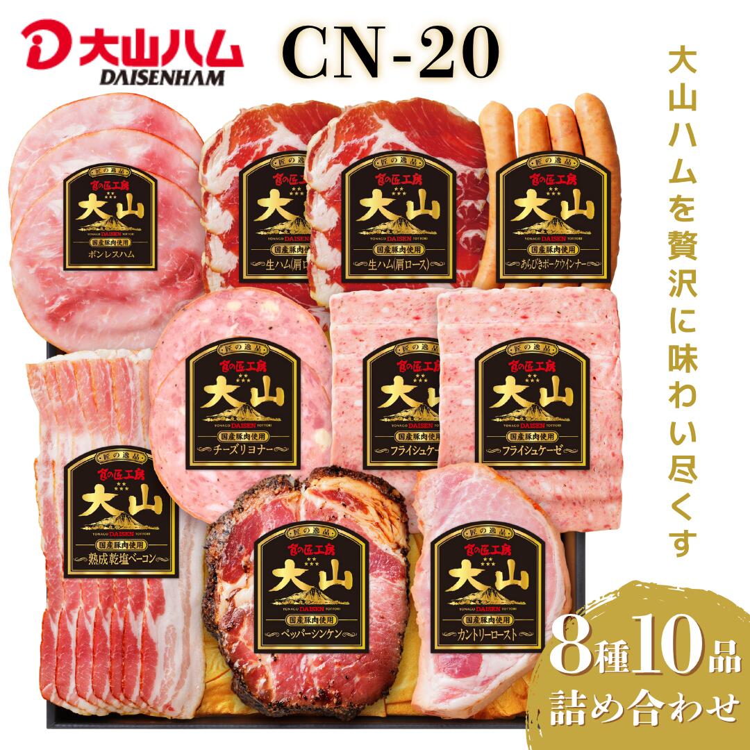 【ふるさと納税】 大山ハム ハム・ソーセージ8種10品 詰め合わせ CN-20 【25-024-004】 米子市ふるさと納税 ウインナー 詰め合わせ 8種 生ハム ベーコン ウィンナー ギフト 子ども お取り寄せ グルメ セット 鳥取県 米子市