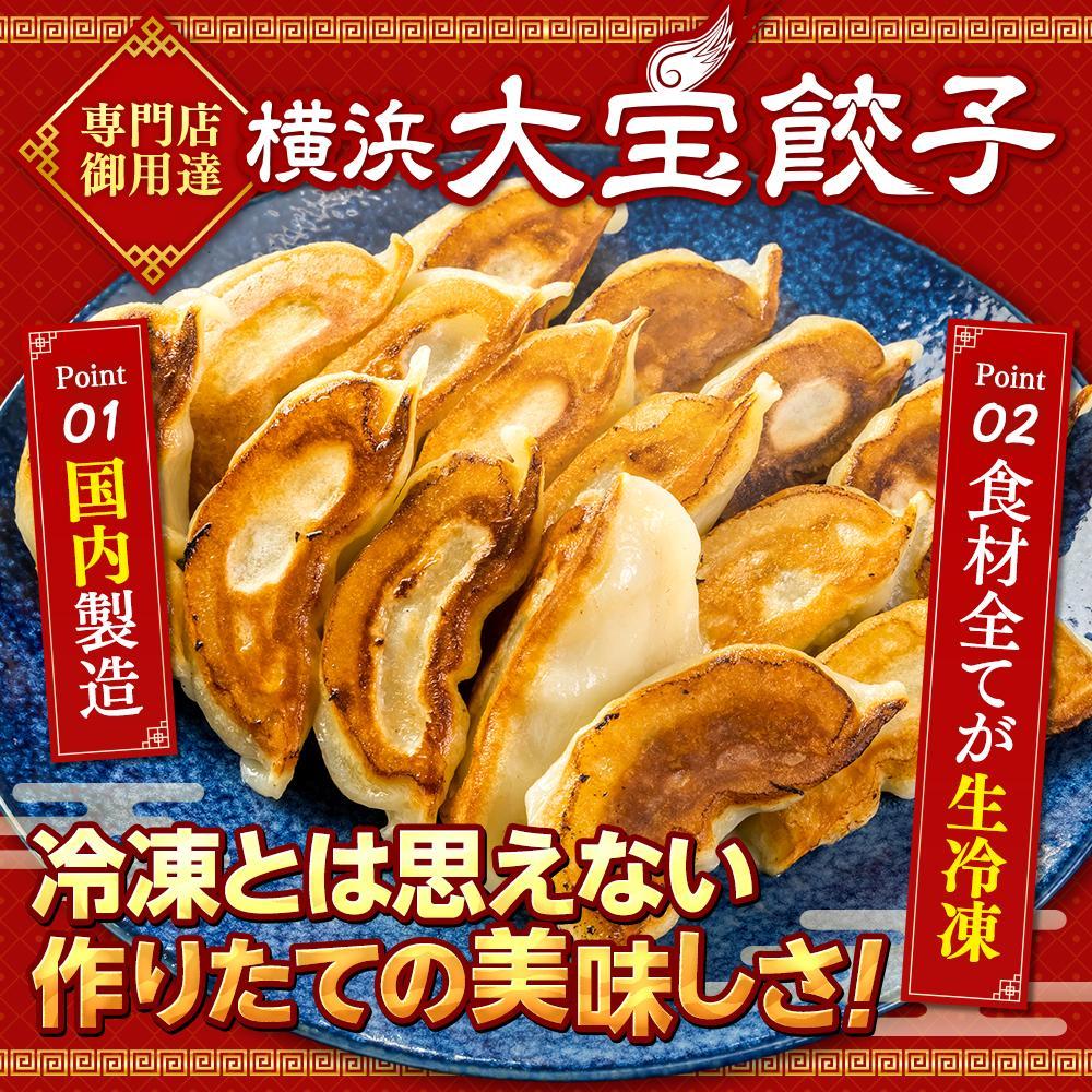 【ふるさと納税】【容量選択可能】全て国産食材、銘柄豚使用！肉汁あふれる！【横浜大宝餃子】もちもち国産ジャンボ大宝餃子60個（30個×2）or90個（30個×3） | 老舗餃子メーカー 横浜中華 焼餃子 冷凍餃子 ギョーザ ぎょうざ 中華 おかず 惣菜