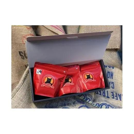 自家焙煎珈琲豆 SAKURA BLEND (シティロースト) 100g×3袋【豆でお届け】｜SAKURA黒猫堂 珈琲 コーヒー 焙煎 コーヒー豆 